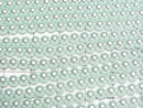 [Video] Glass Pearl Round 4mm [Light Blue] 1strand beads (approx. 15 inches/38 cm)