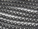 [Video] Glass Pearl Round 4mm [Black] 1strand beads (approx. 15 inches/38 cm)