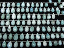[Video]Larimar Pectolite AA++ Drop Faceted Briolette half or 1strand (26pcs)