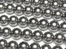 [Video] Glass Pearl Round 6mm [Black] 1strand beads (approx. 15 inches/38 cm)