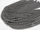 [Video] Glass Pearl Round 6mm [Black] 1strand beads (approx. 15 inches/38 cm)