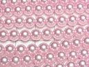 [Video] Glass Pearl Round 6mm [Pink] 1strand beads (approx. 15 inches/37 cm)