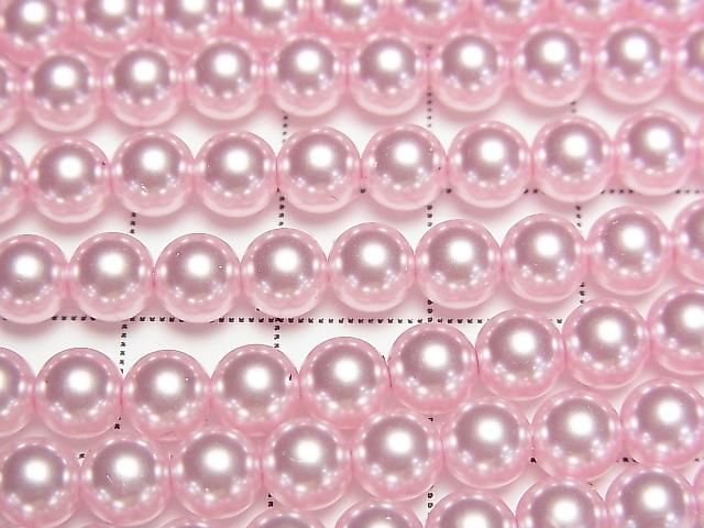 [Video] Glass Pearl Round 6mm [Pink] 1strand beads (approx. 15 inches/37 cm)