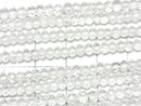 [Video] Crystal AAA- Faceted Button Rondelle 1strand beads (approx. 13 inches/32 cm)