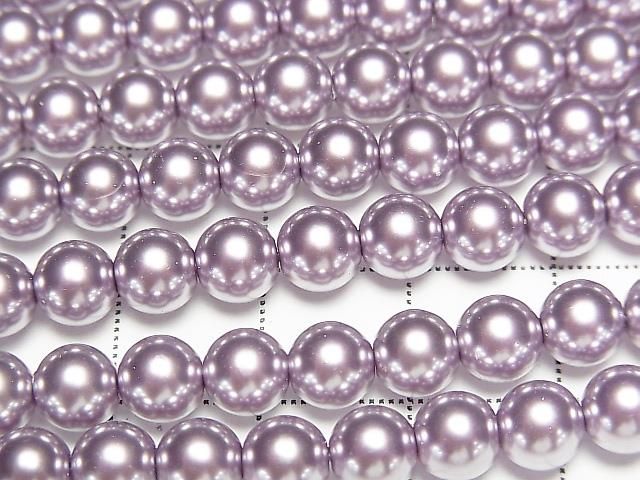 [Video] Glass Pearl Round 6mm [Purple] 1strand beads (approx. 15 inches/37 cm)