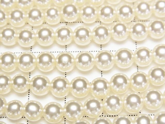 [Video] Glass Pearl Round 6mm [Champagne] 1strand beads (approx. 15 inches/37 cm)