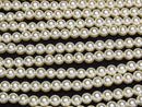 [Video] Glass Pearl Round 6mm [Champagne] 1strand beads (approx. 15 inches/37 cm)