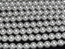 [Video] Glass Pearl Round 8mm [Silver] 1strand beads (approx. 15 inches/37 cm)