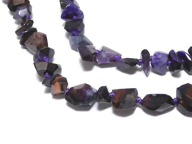 [Video][One of a kind] Sugilite AAA Faceted Nugget 1strand beads (aprx.16inch/40cm) NO.13