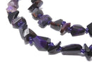[Video][One of a kind] Sugilite AAA Faceted Nugget 1strand beads (aprx.17inch/42cm) NO.14