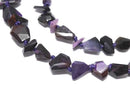 [Video][One of a kind] Sugilite AAA Faceted Nugget 1strand beads (aprx.15inch/38cm) NO.17