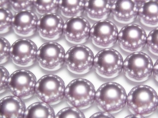 [Video] Glass Pearl Round 8mm [Purple] 1strand beads (approx. 15 inches/38 cm)