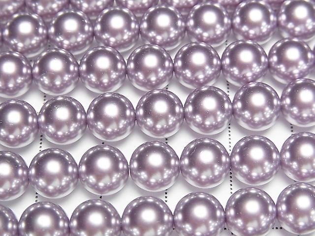[Video] Glass Pearl Round 8mm [Purple] 1strand beads (approx. 15 inches/38 cm)