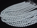 [Video] Glass Pearl Round 8mm [Blue] 1strand beads (approx. 15 inches/38 cm)