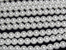 [Video] Glass Pearl Round 8mm [White] 1strand beads (approx. 15 inches/37 cm)