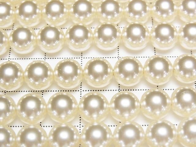 [Video] Glass Pearl Round 8mm [Champagne] 1strand beads (approx. 15 inches/37 cm)