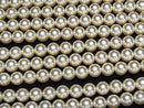 [Video] Glass Pearl Round 8mm [Champagne] 1strand beads (approx. 15 inches/37 cm)