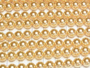 [Video] Glass Pearl Round 8mm [Gold] 1strand beads (approx. 15 inches/36 cm)