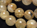 [Video]Rutilated Quartz AA+ Round 12mm Bracelet