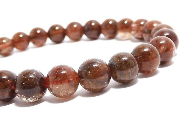 [Video][One of a kind] Copper Rutilated Quartz AAA- Round 7.5mm Bracelet NO.5