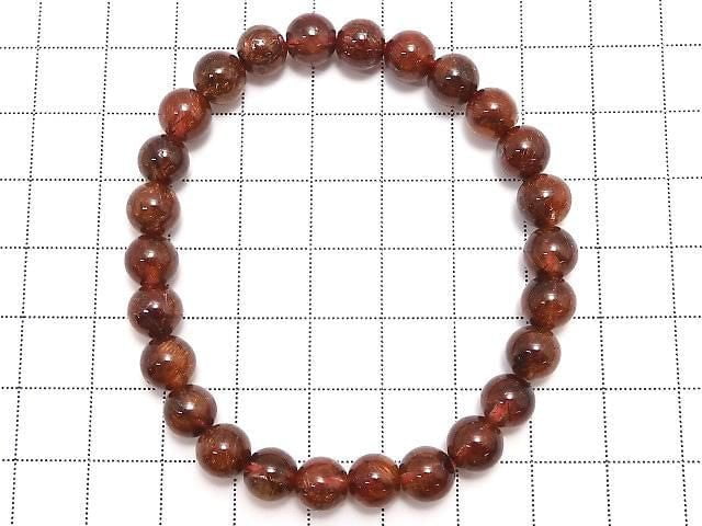 [Video][One of a kind] Copper Rutilated Quartz AAA- Round 7.5mm Bracelet NO.6