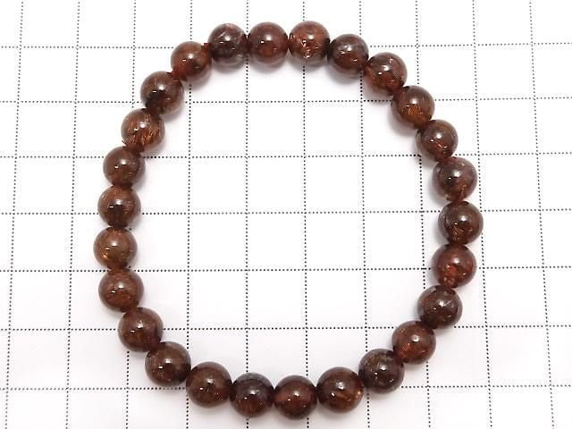 [Video][One of a kind] Copper Rutilated Quartz AAA- Round 7.5mm Bracelet NO.7