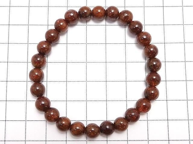 [Video][One of a kind] Copper Rutilated Quartz AAA- Round 7.5mm Bracelet NO.8