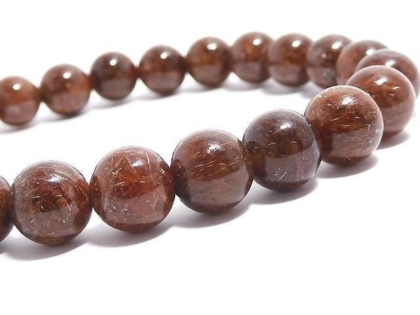 [Video][One of a kind] Copper Rutilated Quartz AAA- Round 8mm Bracelet NO.11