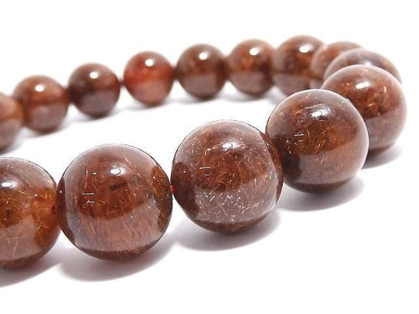 [Video][One of a kind] Copper Rutilated Quartz AAA- Round 11.5mm Bracelet NO.13