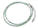 [Video] High Quality! Brazilian Emerald AA++ Faceted Round 2mm Necklace