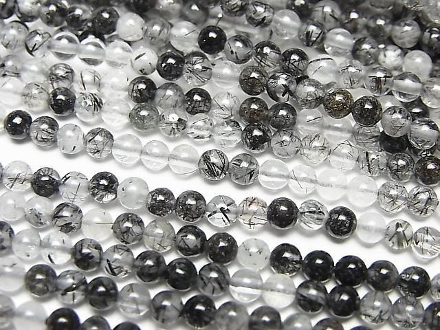 [Video] Tourmaline Quartz AA++ Round 3mm 1strand beads (approx. 15 inches/38 cm)