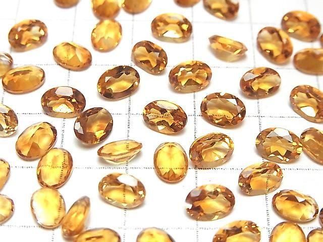 [Video] High Quality Madeira Citrine AAA Loose Stone Oval Faceted 7x5mm 3pcs