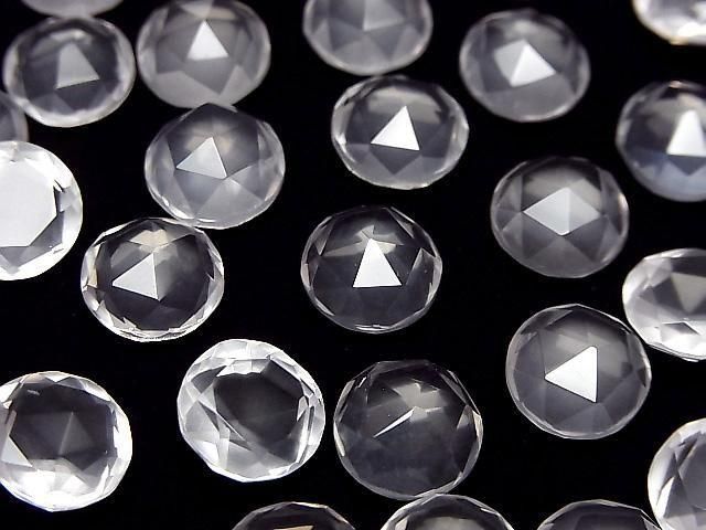 [Video] High Quality Rose Quartz AAA Round Rose Cut 10x10mm 2pcs
