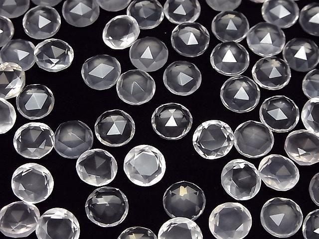 [Video] High Quality Rose Quartz AAA Round Rose Cut 10x10mm 2pcs