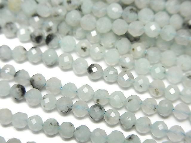 [Video] High Quality! Sesame Jasper Faceted Round 3mm 1strand beads (approx. 15 inches/38 cm)