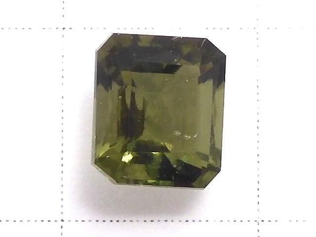 [Video][One of a kind] High Quality Moldavite AAA Faceted Loose stone 1pc NO.5