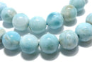 [Video][One of a kind] Larimar Pectolite AA+ Round 10mm 1strand beads (aprx.16inch/40cm) NO.103