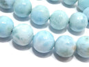 [Video][One of a kind] Larimar Pectolite AA+ Round 11mm 1strand beads (aprx.15inch/38cm) NO.108