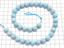 [Video][One of a kind] Larimar Pectolite AA+ Round 12mm 1strand beads (aprx.15inch/38cm) NO.109