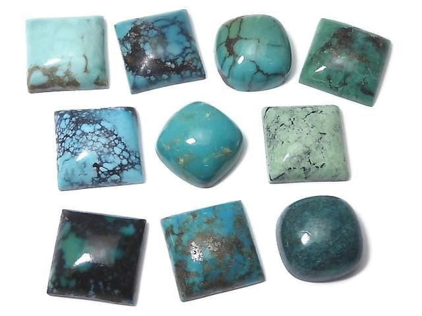 [Video][One of a kind] Turquoise Cabochon 10pcs Set NO.7