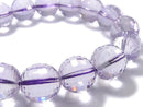 [Video][One of a kind] High Quality Rose Amethyst AAA- Mirror Faceted Round 12.5mm Bracelet NO.123