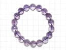 [Video][One of a kind] High Quality Rose Amethyst AAA- Mirror Faceted Round 11.5mm Bracelet NO.126