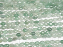 [Video] High Quality! Green Aventurine Faceted Oval 8x6mm 1strand beads (approx. 15 inches/36 cm)