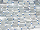 [Video] Aquamarine Rough Tube - Faceted Nugget 1 strand beads (approx. 14 inches/35 cm)