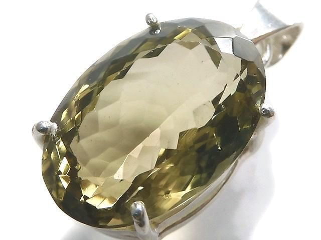 [Video][One of a kind] Lemon x Smoky Quartz AAA- Pendant Silver925 NO.34