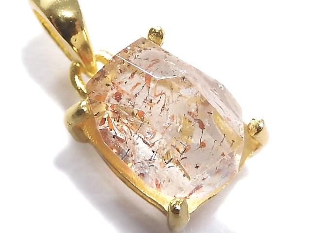 [Video][One of a kind] High Quality Lepidocrocite in Quartz AAA Pendant 18KGP NO.130