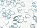 [Video] High Quality Sky Blue Topaz AAA Pear Shape Cabochon 6x4mm 5pcs