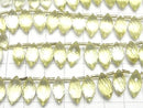 [Video]High Quality Lemon Quartz AAA Marquise Rice Faceted Briolette half or 1strand beads (aprx.7inch/17cm)