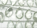 [Video] High Quality Green Amethyst AAA Pear Shape Faceted Briolette 1 strand (18 Pieces)