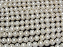 [Video] Fresh Water Pearl AA Potato 8-10mm White 1strand beads (approx. 14 inches/34 cm)